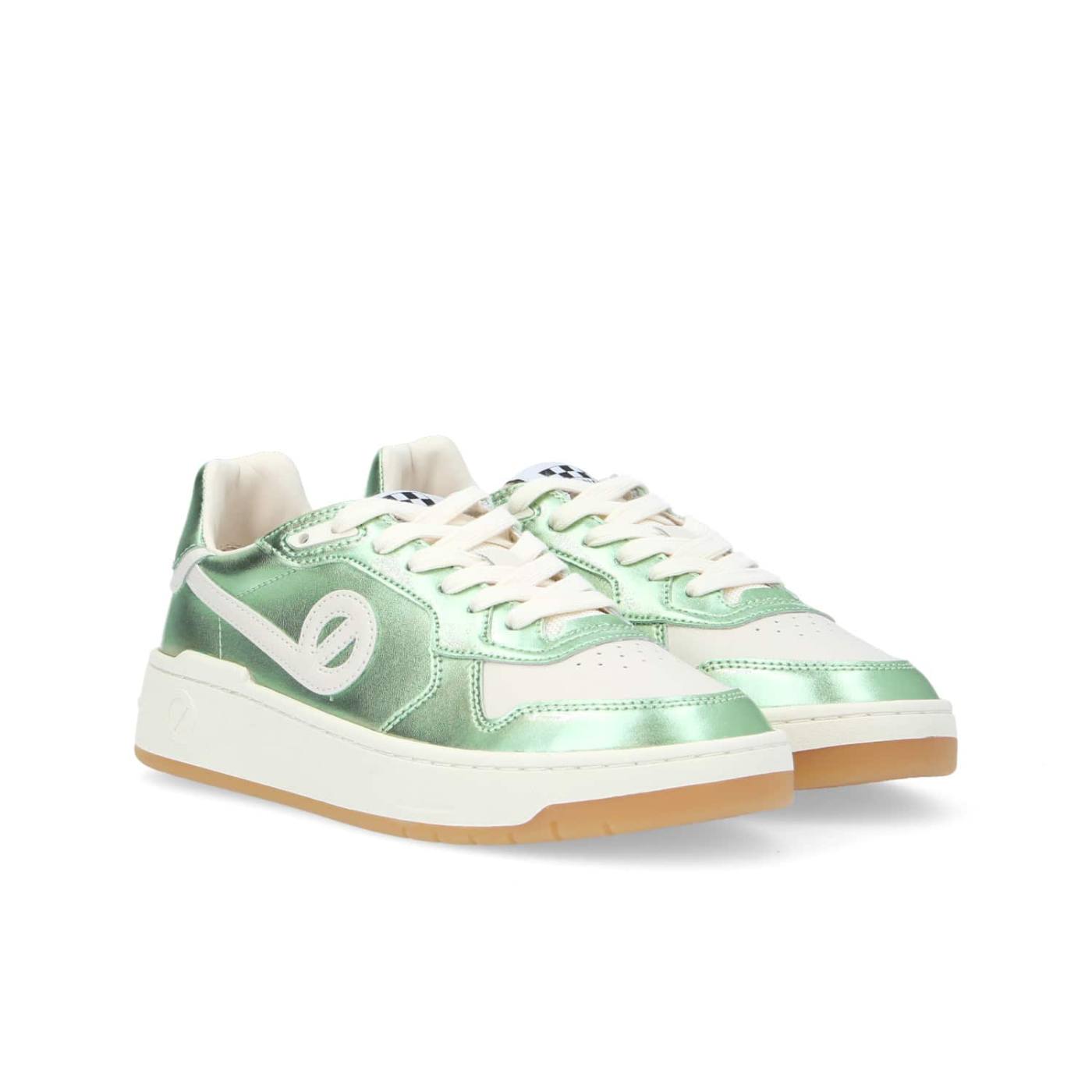 SNEAKER KELLY W - IRIS/SOFT NAPPA - VERDE/BIANCO SPORCO